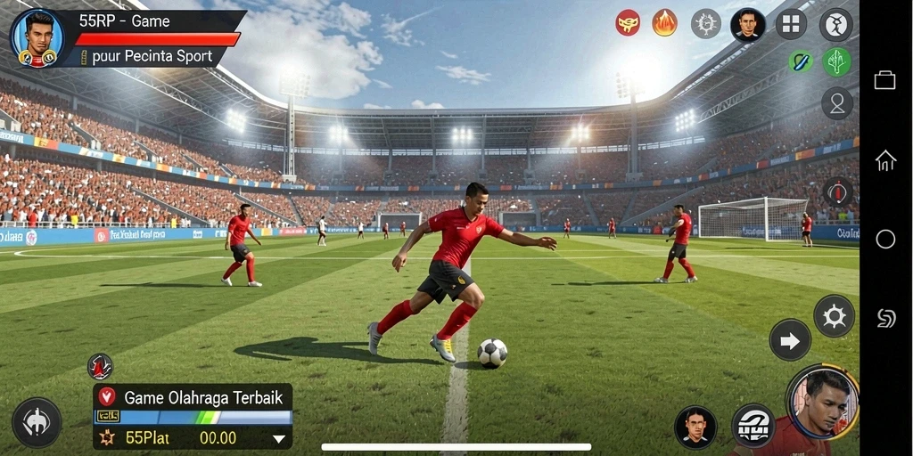Tampilan gameplay 55RP yang dinamis dan menegangkan.