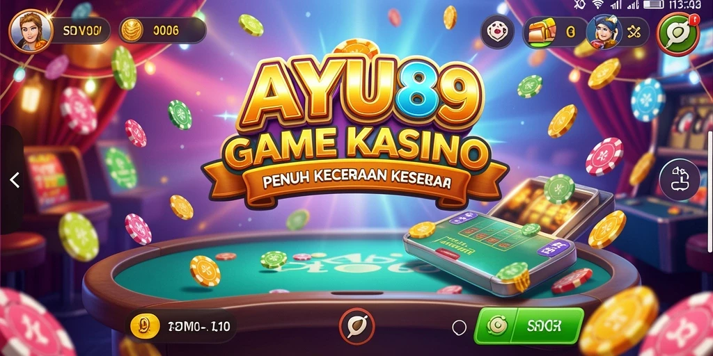 Screenshot AYU89 menampilkan gameplay kasino yang seru dan interaktif.