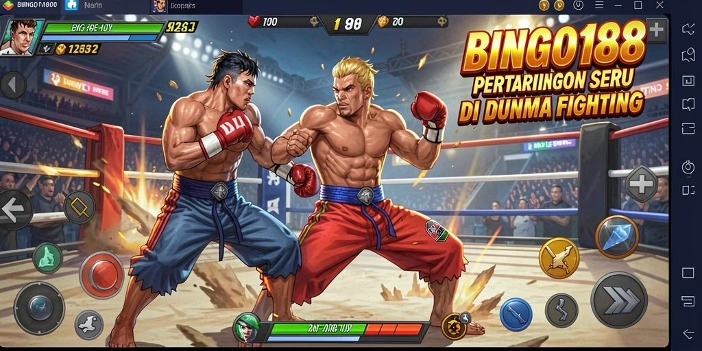 Tampilan pertarungan seru karakter di BINGO188.