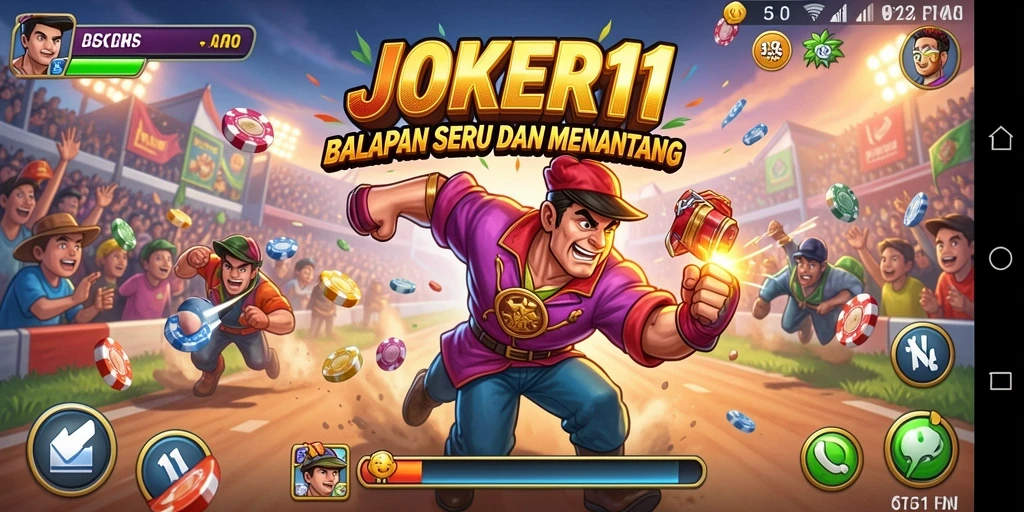 Gameplay JOKER11 yang menegangkan dalam balapan adrenaline tinggi.