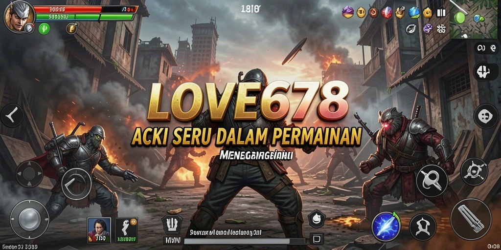 Tampilan aksi mendebarkan dalam permainan LOVE678.