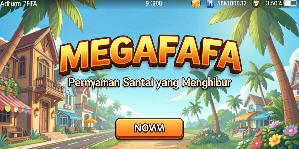 Tampilan gameplay MEGAFAFA yang menyenangkan dan penuh warna.