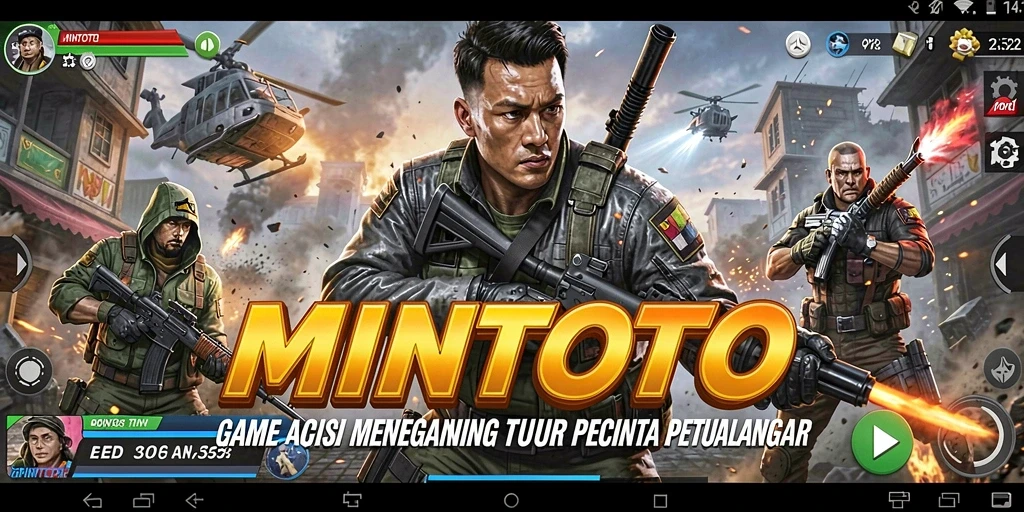 Screenshot MINTOTO menampilkan gameplay aksi yang mendebarkan.