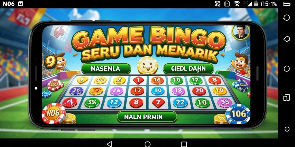 Screenshot gameplay N06 yang menunjukkan keseruan bermain Bingo.