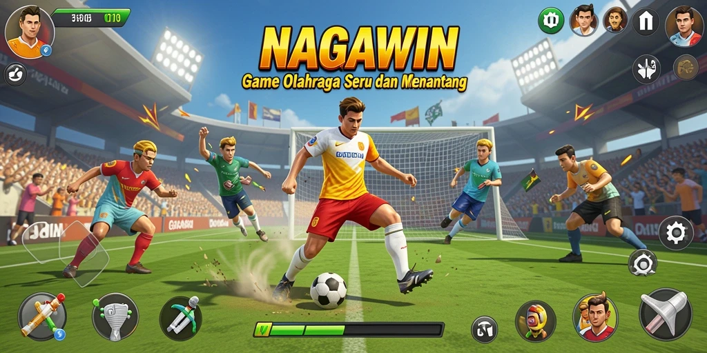Tampilan gameplay NAGAWIN yang seru dan kompetitif.