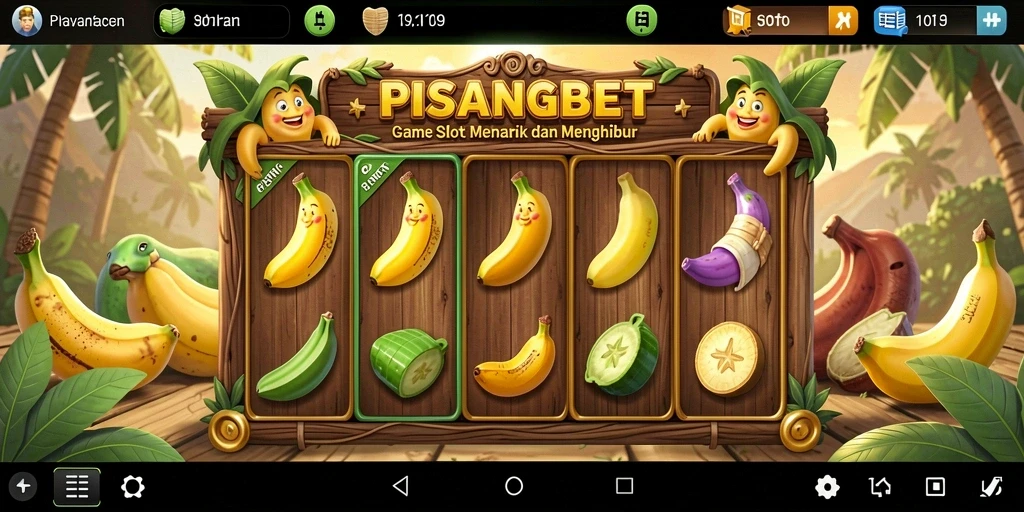 Screenshot gameplay PISANGBET menampilkan putaran Slot yang seru dan penuh warna.