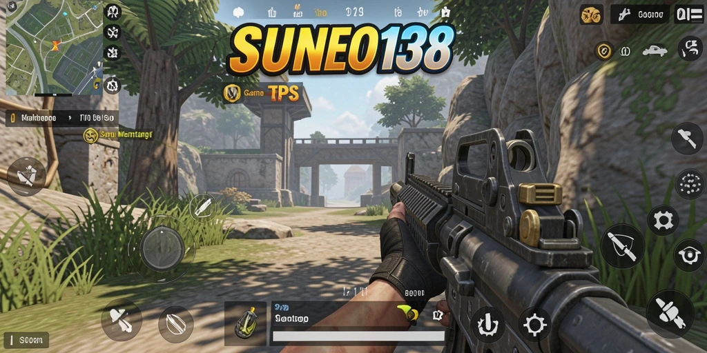 Screenshot SUNEO138 menampilkan aksi tempur yang mendebarkan dalam gameplay TPS.