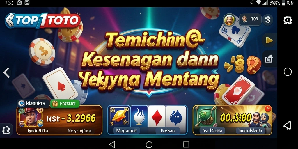 Screenshot utama TOP1TOTO menampilkan gameplay teka-teki yang menarik.