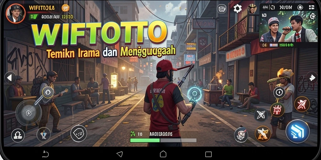 Screenshot utama WIFITOTO menampilkan gameplay musik yang interaktif.