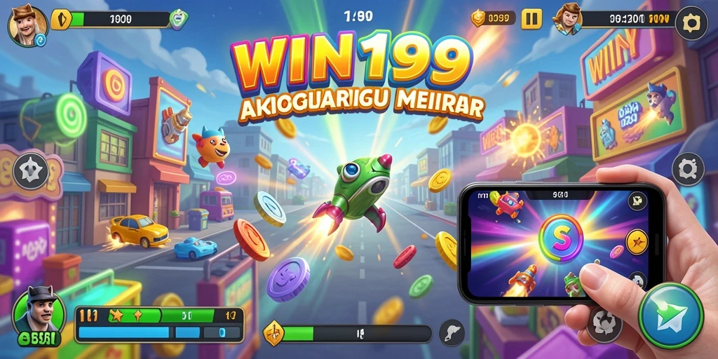 Tampilan gameplay WIN199 yang dinamis dan penuh aksi.
